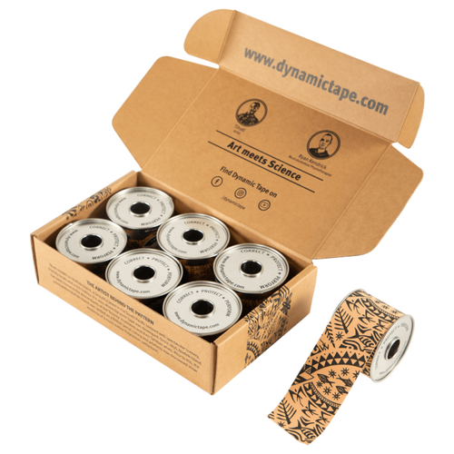 Dynamic Tape Box – Black Tattoo – 6 Rolls (5cm)
